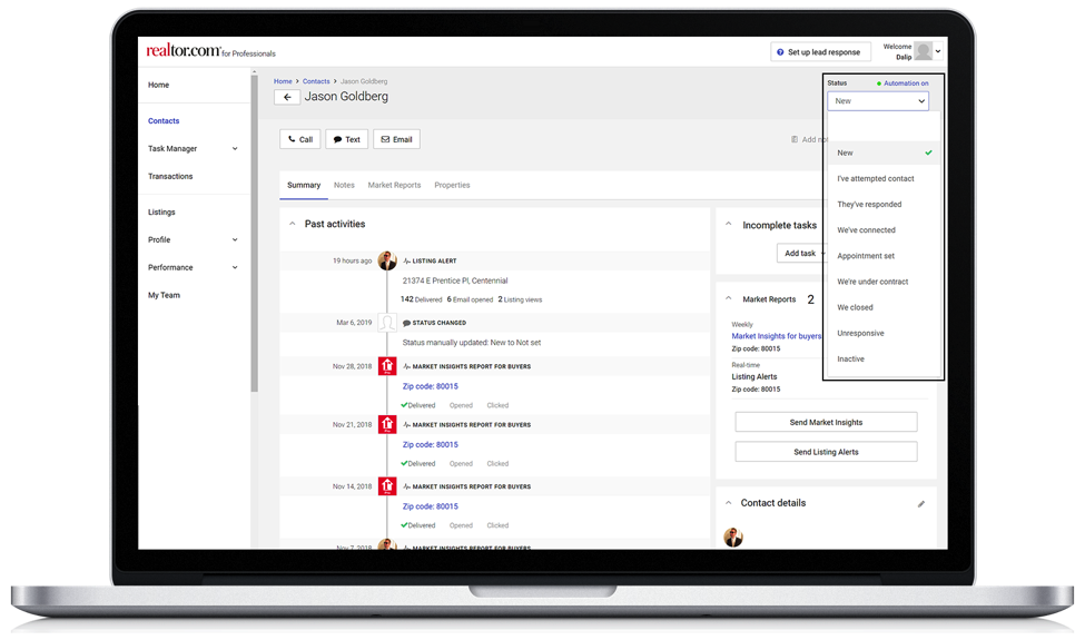 Agent Dashboard Updates, 4/1/2019